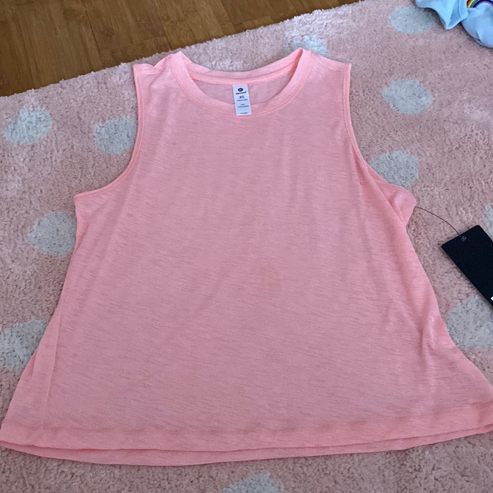 Pink workout top